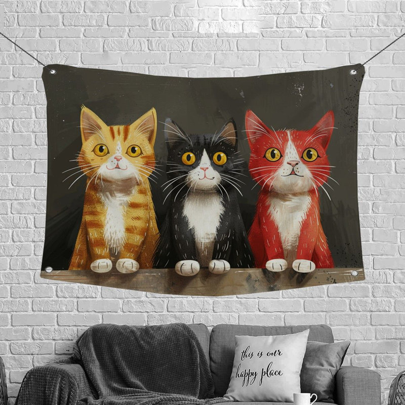 Tapisserie en microfibre, H 88 po x l 104 po