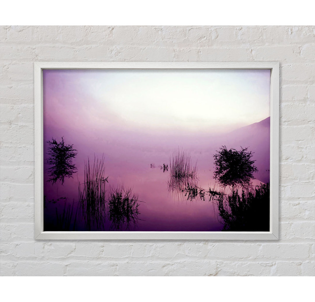 Lilac Pink Mist - Einzelner Bilderrahmen Kunstdrucke auf Leinwand