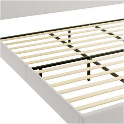 Grand lit plateforme tapissier