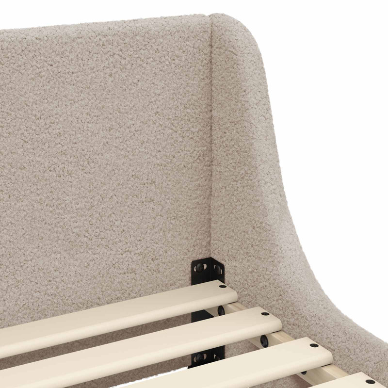 Bed Frame, Light Grey/Natural, European Toddler (80 x 160cm)