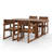 5-Piece HDPE Outdoor Dining Set For 4 – Weather-Resistant Patio Table With Umbrella Hole And 4  Armrest Chairs, Durable Garden Furniture For Backyard, Lawn, Deck, Or Poolside-1387743338-1387743328