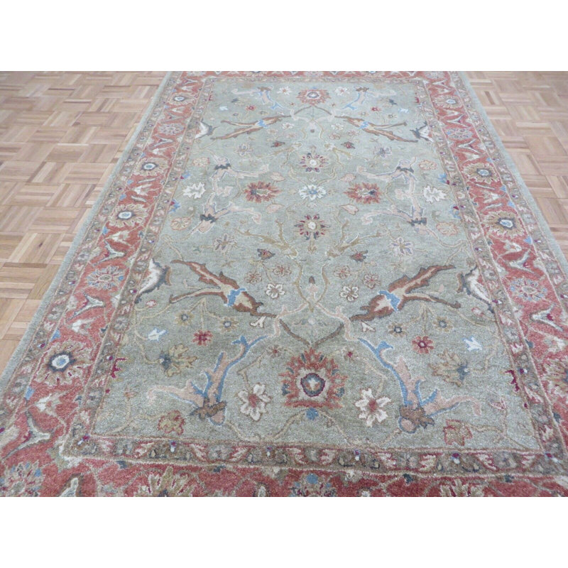 Tapis rectangulaire en laine 5 pi 6 po x 8 pi 6 po One-of-a-Kind