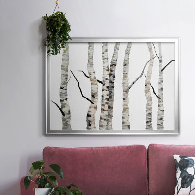 «Birch Trees II», toile tendue avec cadre_2781636