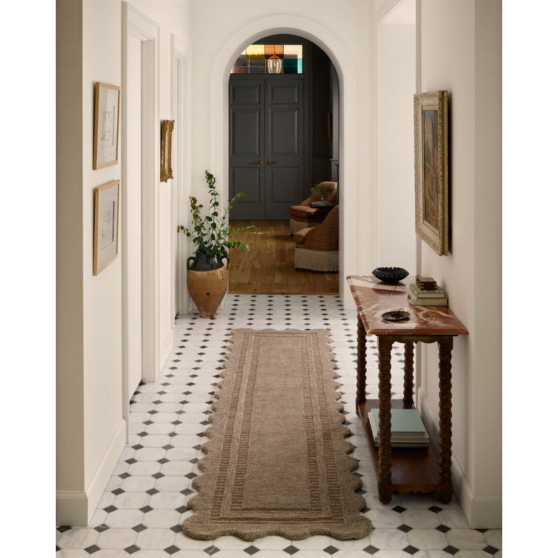 Chris Loves Julia x Loloi Scottie Area Rug, Runner 2'6" x 7'6", Mocha/Clay
