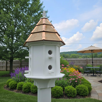 Amish Handmade Cedar Roof 8 Nesting Compartments