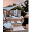 Chauffe-terrasse au propane 59 "avec couvercle 27K BTU Planika