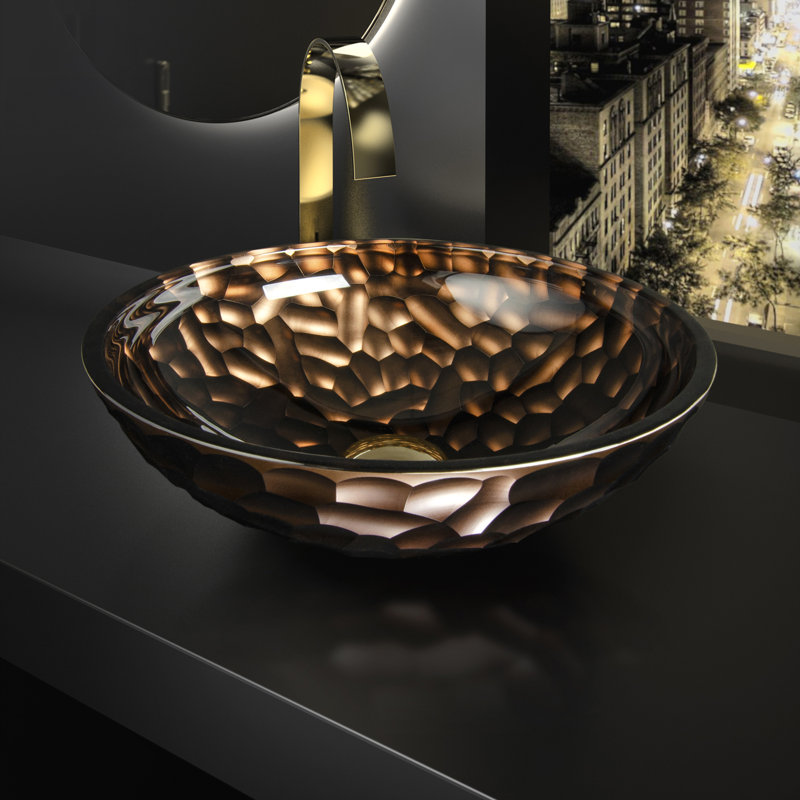 Prism 17.3'' L Bathroom Sink, Bronze