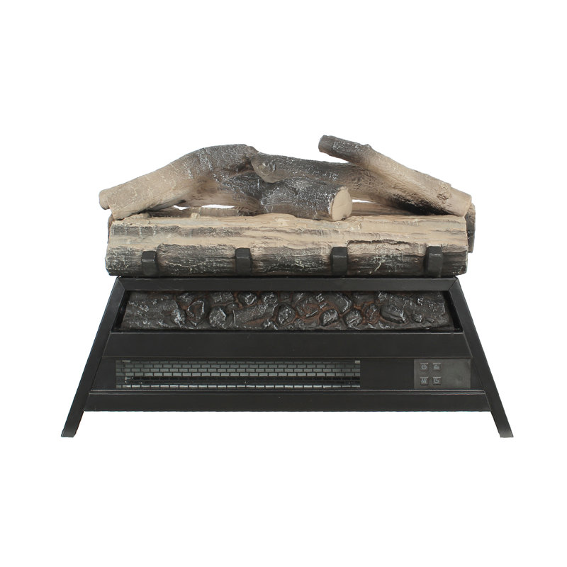23" 3D Log Set Electric Fireplace Insert with Infrared Heating
