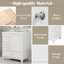 Meuble-lavabo de 30 pouces avec lavabo, porte à fermeture en douceur et rangement spacieux pour les salles de bain modernes et fonctionnelles-123286321