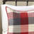 Premium Red Herringbone Bedding Sets, Polyester Quilted Farmhouse Style For Home