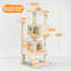 Multilevel Cat Tree Condo with Scratching Posts-176362123