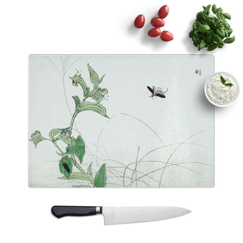 Glass Fireflies by Morimoto Toko Chopping Board, 39 cm W x 28.5 cm L