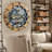 Wall Clock 24" Round Oversized for Living Room decor with Real Moving Gears Canada Collection-101929734