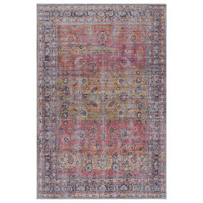 Hopkins Rectangle Cotton and Chenille Dhurrie Area Rug