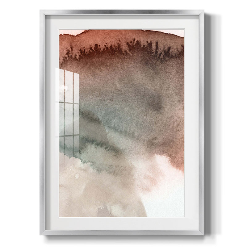 Red Ochre Abstract IV -Framed Print