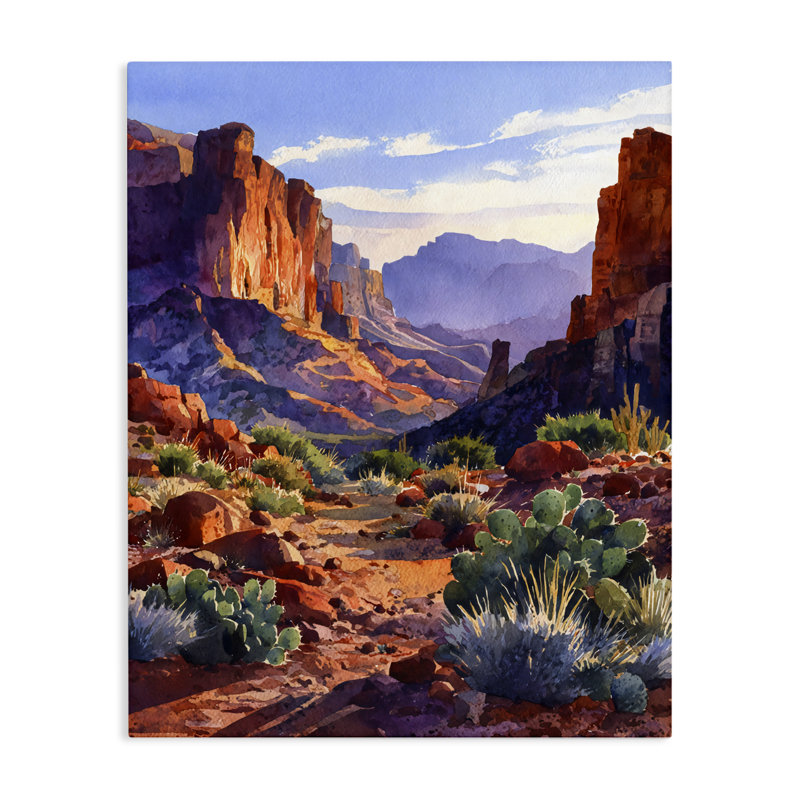 Toile de désert de couleurs occidentales, design par Franklyn Gregory, 40 x 30