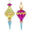 Bright Finial Drop Ornament, 9 Inches