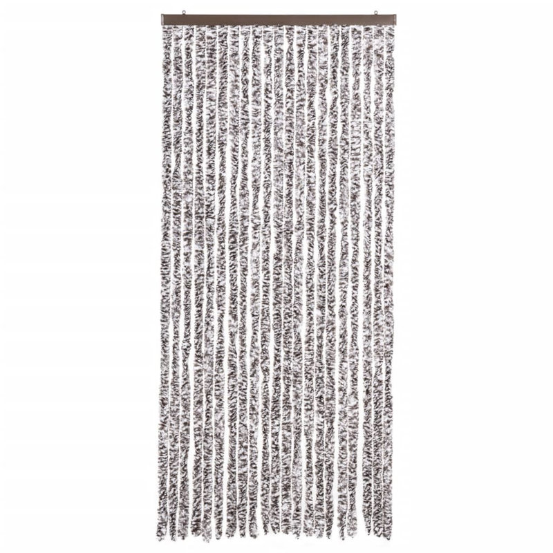 Elísabet Room Darkening Curtains / Drapes Single Panel, Brown/Beige, 90cm Width x 200cm Drop