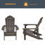 Chaise Adirondack de HiPS résistante aux intempéries-1229725491