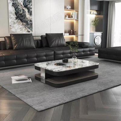 Table basse simple et luxueuse en marbre