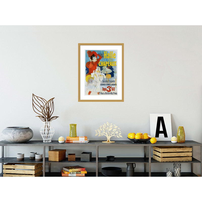 Affiche par Jules Chéret - Reproduction giclée encadrée, H 29,5 po x l 23,01 po