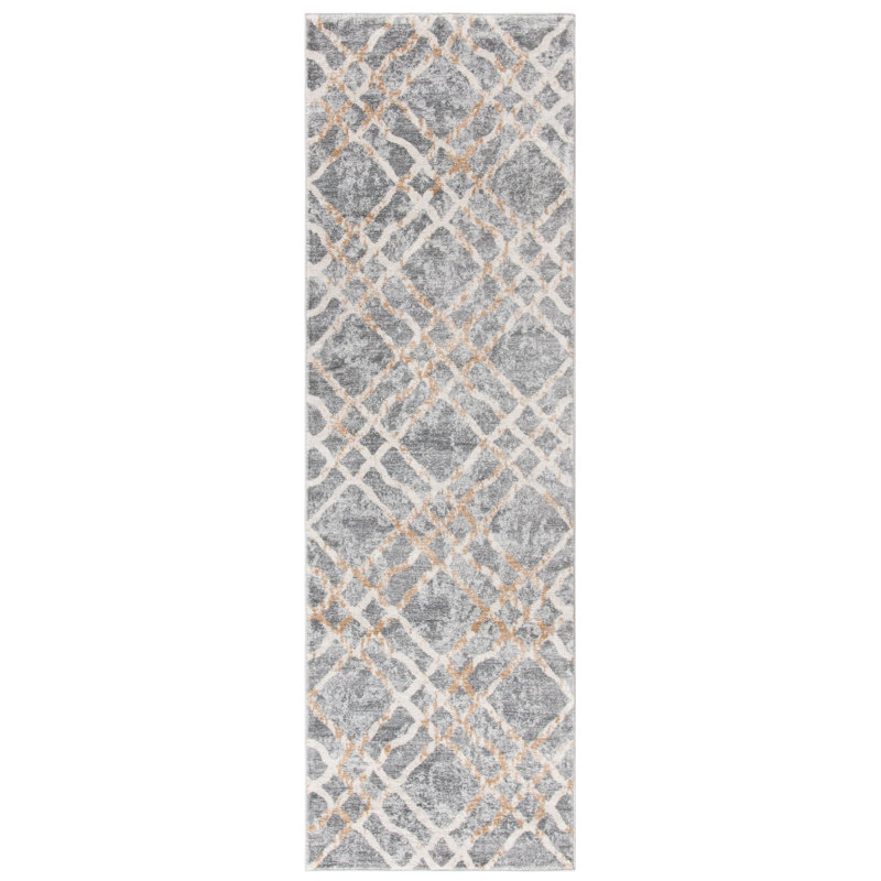 Tapis géométrique Winnols Performance, Tapis de couloir 2 pi 2 po x 7 pi