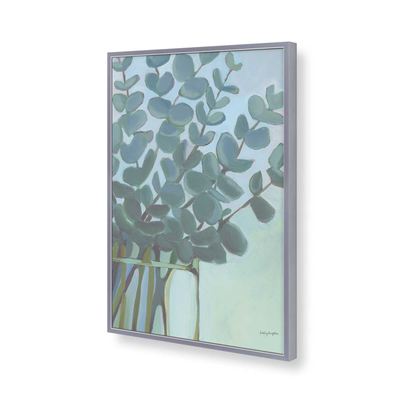 «Eucalyptus Bouquet» par Haley Knighten, reproduction d'art sur toile, H 32 po x l 24 po, Argent