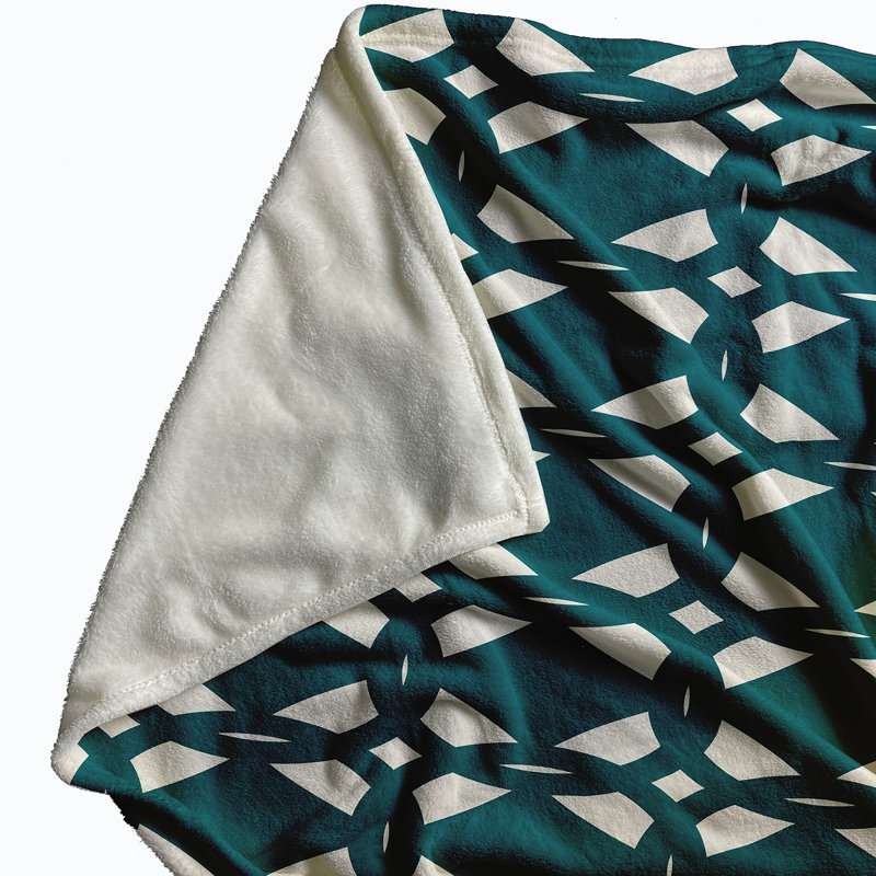 Throw Blanket, 50" H x 60" W x 0.5" D, Teal