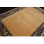 Tapis art déco soyeux brun clair noué à la main 5 pi 8 po x 8 pi 6 po