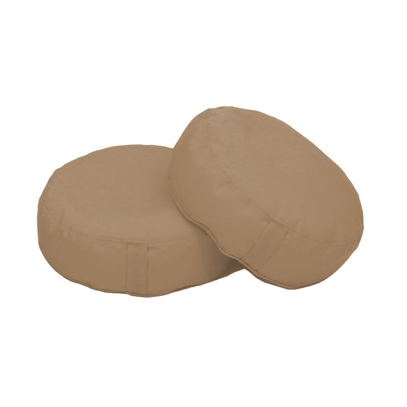 Coussin à billes rond 16 po Element, Sable