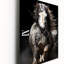 Horloge murale surdimensionnée White Horse Stallions - animaux-99632801