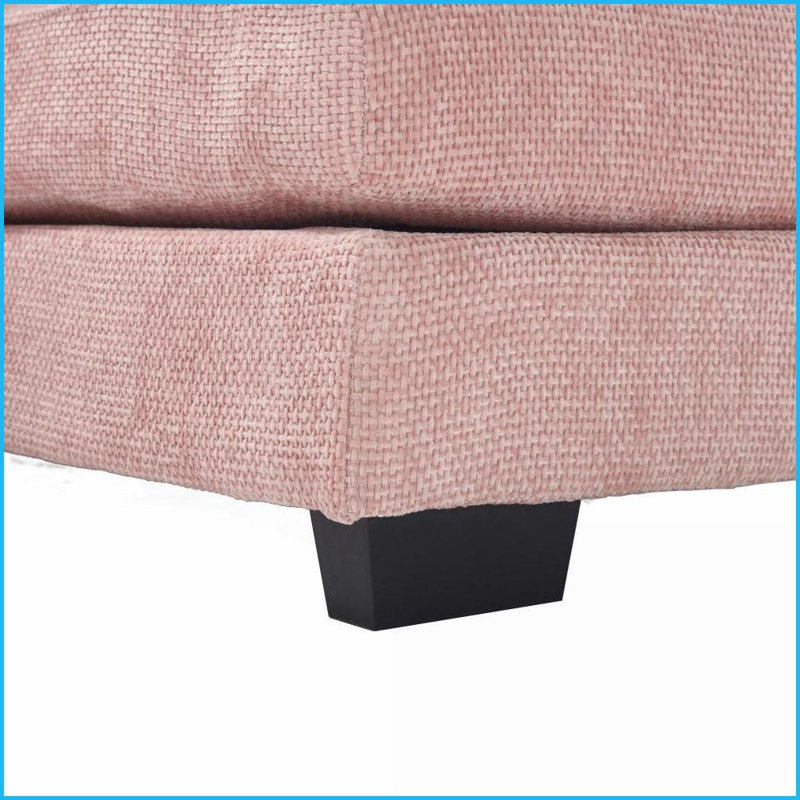 Canapé surdimensionné en chenille 4 places en U - Structure en bois massif, confortable pour le salon | Chenille | Bois | Dossier rembourré