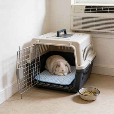 Tapis antidérapant d'été pour animaux 19,69 x 15,75 po, bleu
