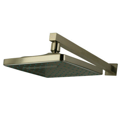 Kingston Brass Shower Scape 8-Inch Square Raindrop ABS Shower Head with 15-3/4-Inch Shower Arm