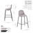 Lazio Velvet Bar Stool with Iron Legs-1378205568-1468054133