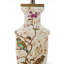 Lampe de table en porcelaine peinte à la main Spring Blossom avec base en bois doré