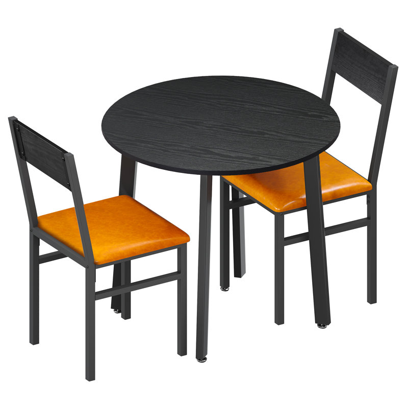 Hileman 2 - Person Four Leg Base Dining Set