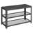 3-Tier Shoe Bench with Metal Mesh Shelves-2099414946