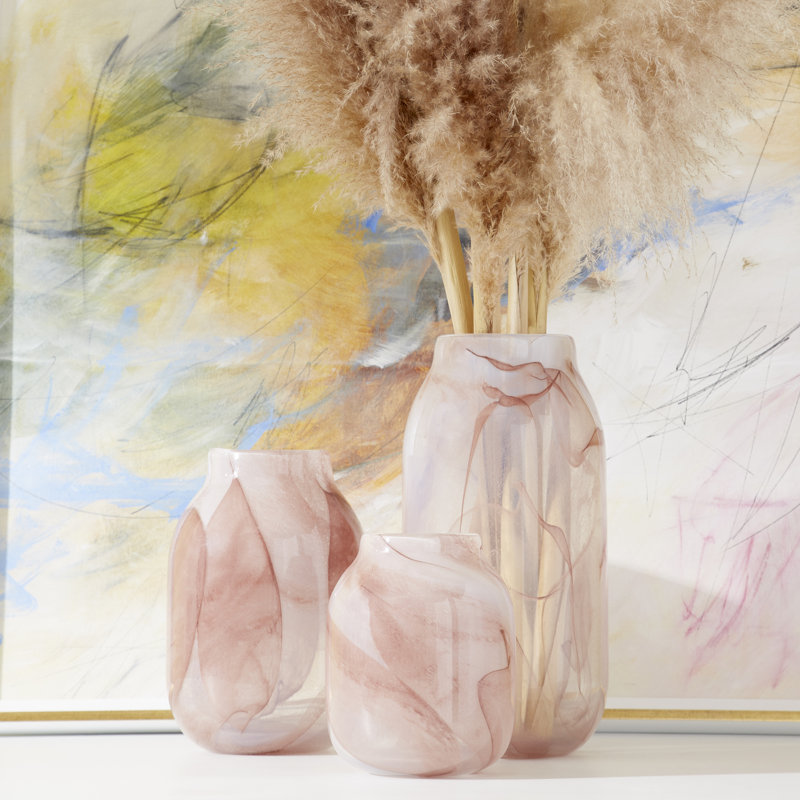 Atria Glass Table Vase, 18" H x 8" W x 8" D