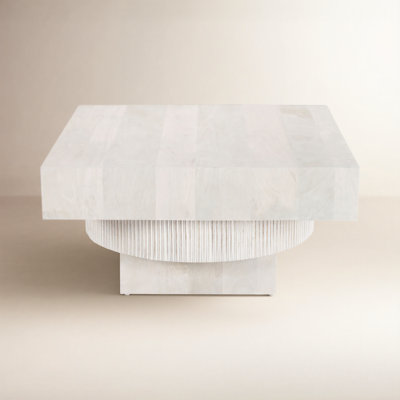 Coretta Solid Wood Abstract Coffee Table