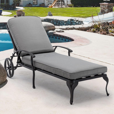 Outdoor with Cushions Patio Chaise Lounge