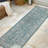 Haupt Vine and Border Textured Weave Teal/Gray Indoor/Outdoor Rug-92974614