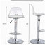 Tabouret de bar moderne et minimaliste. Pivote sur 360 ° et réglable en hauteur. Dossier en PET et assise en polyuréthane. Ensemble de 2 pièces. Convient aux bars, aux restaurants et aux caissiers de la réception.