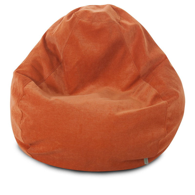 Fauteuil à billes standard, Orange, H 22 po x l 28 po x P 28 po, Sergé polyester