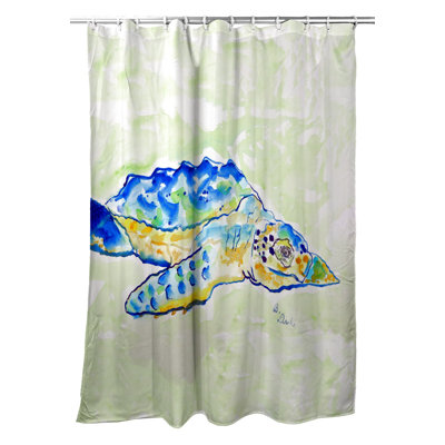 Rideau de douche simple loggerhead turtle
