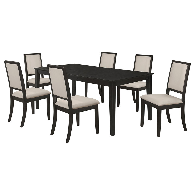 Daniela Black  7-Piece Dining Set