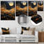 «Orange Desert Sun In Bold Landscape II», art mural panneaux solaires en métal-624441626
