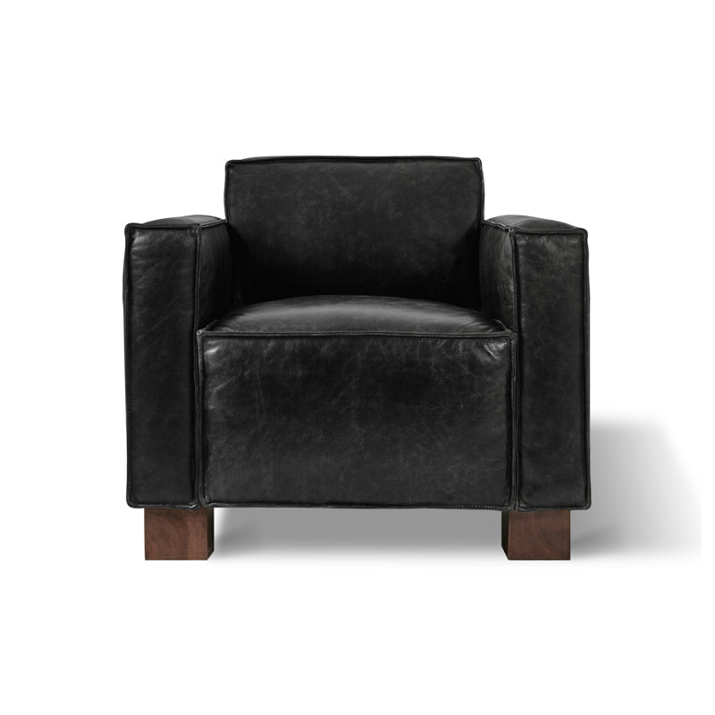 Cabot Chair, Saddle Black Leather