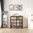 American Country Vintage Shoe Cabinet 12 Pair Shoe Storage Cabinet