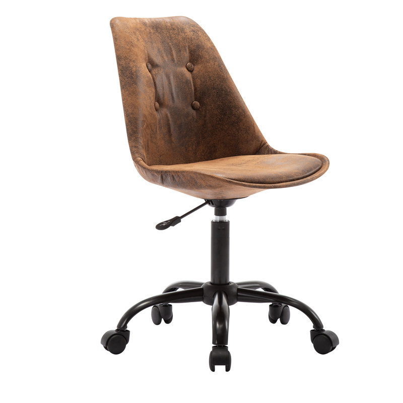 Suede Office Chair, Brown
